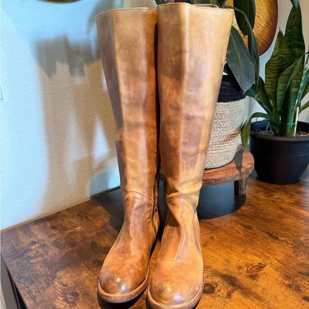 Bed Stu Tan Heeled Boots